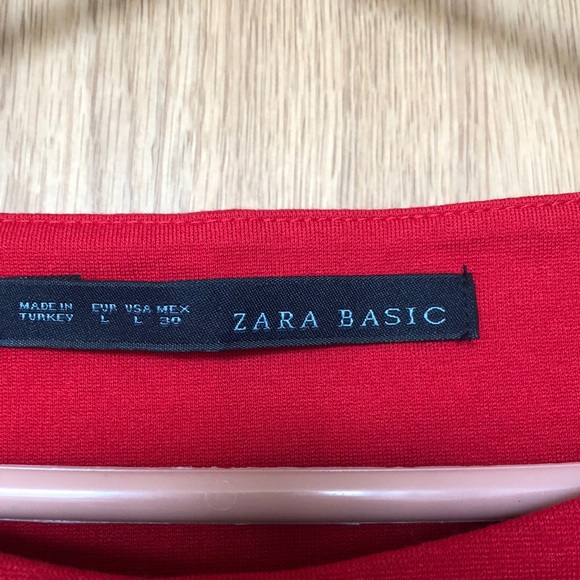 Zara boat neck fit and flare stretchy dress - Picture 2 of 3